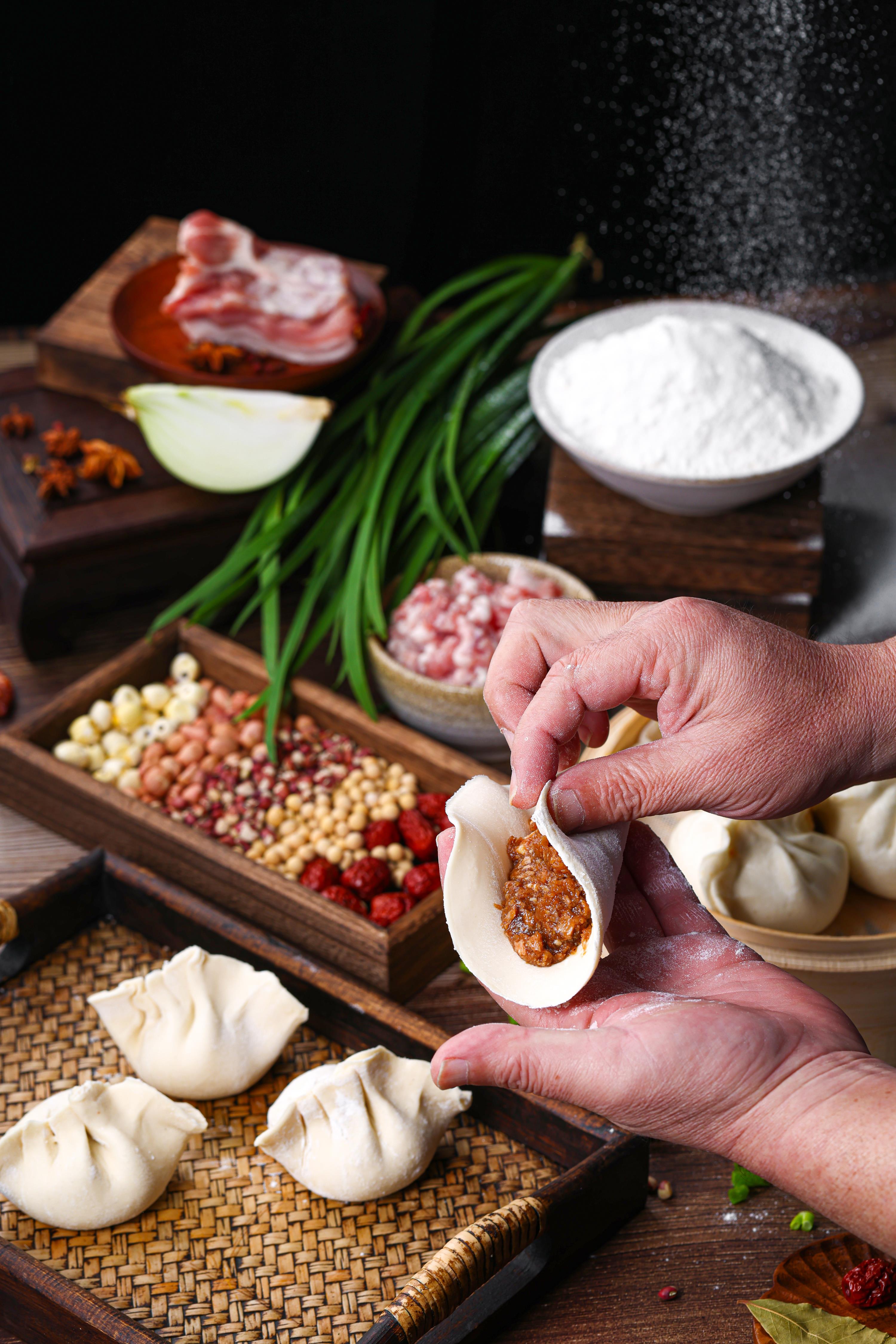 純手工鮮肉蒸包