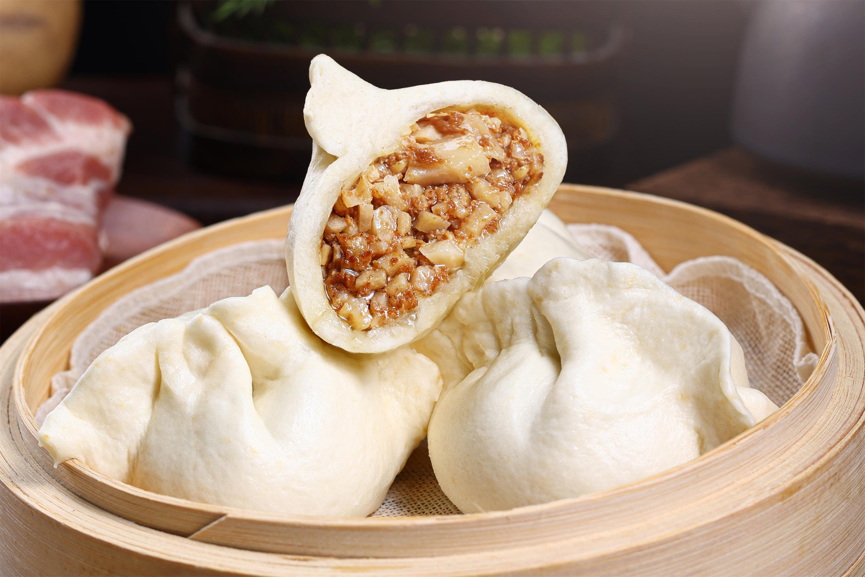 蓮藕肉蒸包